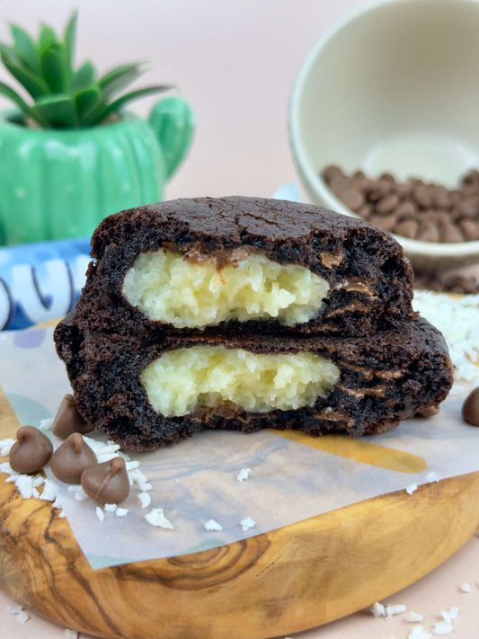 Choco Bounty Stuffed Cookie filling