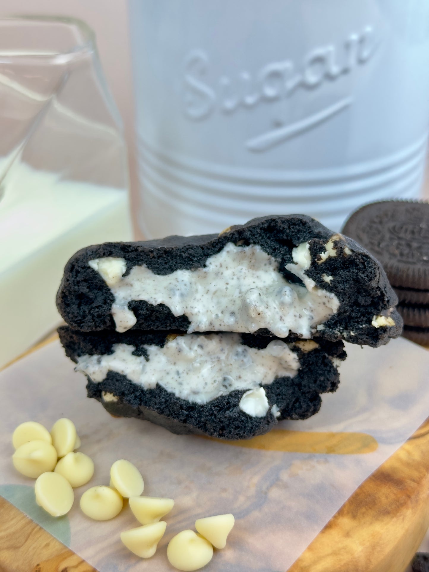 Oreo Stuffed Cookie filling