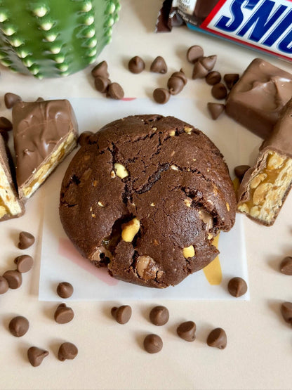 Snickers Stuffed Cookie